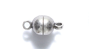 FI146-5AS: Clasp Magnetic Round 6mm ANT Silver 1PC