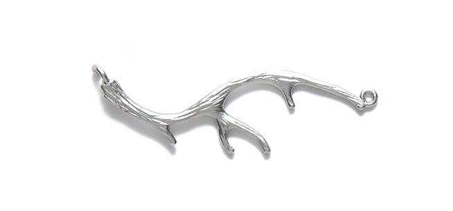 FI1856-SR: LNK Elk Antler 37mm Satin Rhodium-1PC