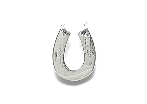 KP139-S: Pendant 2 Loop Horseshoe 12mm Silver Plating-1PC