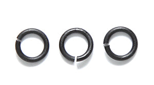 FI207-MB: Jump Ring Matte Black 6mm 18GA 70PC/7GM