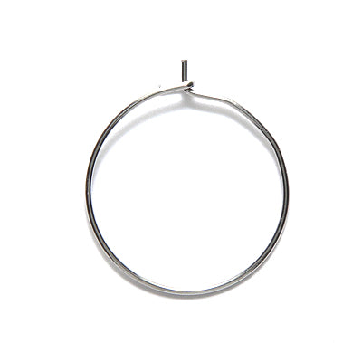 FI5010-SN1: Hoop Earring 20mm 21GA Stainless Steel-6PR