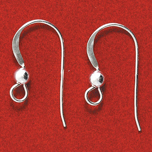 FI52-SS: Ear Wire French Style Sterling Silver 20PR