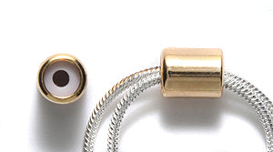 BR2000-G: Slider Clasp 2mmID 5.5x7 Gold-1EA