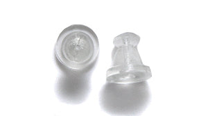 FI21-PL: Earring Back Barrel Plastic 72 Pair Pack