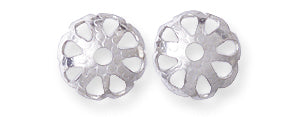 FI242-S: Cap Filigree Domed SIL 8mm-24PC