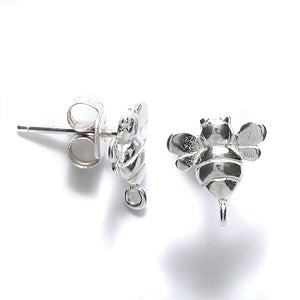 AM227: Amoracast SS Bee Earring  8x11 1PR