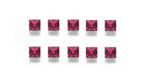 86RH295-2:  Xilion Square R/S Fuchsia 2mm-24PC