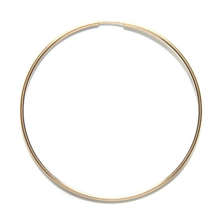 50FI55-GF: Earring Endless Hoop 50mm GoldFill