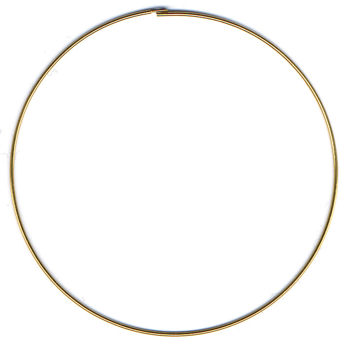 57FI56-G: Earring Hoop Gold Plate 57mm - 5 Pairs