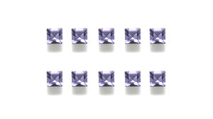 86RH297-2:  Xilion Square R/S Tanzanite 2mm-24PC