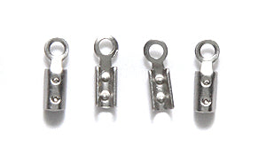 60FI813: Crimp Loop Chain Satin Rhodium 1mm-24PC