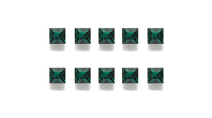 86RH287-2:  Xilion Square R/S Emerald 2mm-24PC