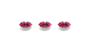 83RH295:  Xilion Navette R/S Fuchsia 2x4mm-6PC