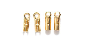 60FI854: Crimp Eye For Chain Gold 1mm-24PC