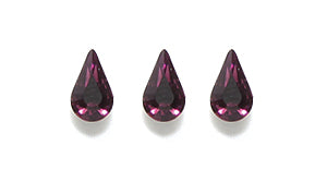 85RH298:  Xilion Pear R/S Amethyst 4x6mm-6PC