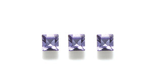 86RH297-3:  Xilion Square R/S Tanzanite 3mm-12PC