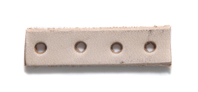 94LC150: Leather Choker Spacers 4 Hole 10x40mm - 10 Pieces