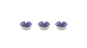 83RH297:  Xilion Navette R/S Tanzanite 2x4mm-6PC