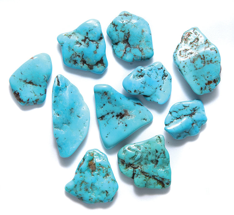 91ST413-G: Turquoise (no Hole) 12-15GM