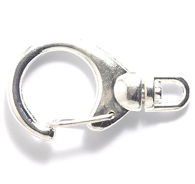 34FI647-S: Clasp Swivel Clip Silver 19x34mm 1PC