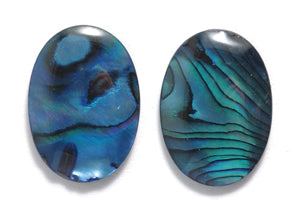 36AB578-C: Abalone Cabochon Blue 10x14mm