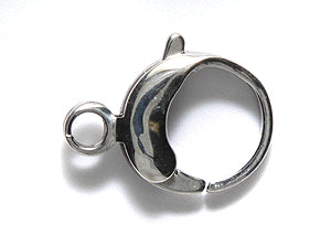 17FI646-SN: Lobster Clasp Round 13x17 Stainless Steel 12PC