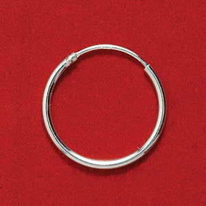 16FI55-SS: Earring Endless Hoop 16mm Sterling