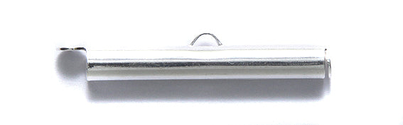 30FI85-S: Slide End Tube 4.5x30mm Silver-2PC