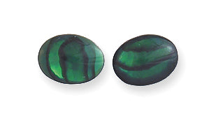 32AB584-C: Abalone Cabochon Oval Green 6x8mm