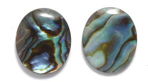 35AB558-C: Abalone Cabochon Natural 10x12mm