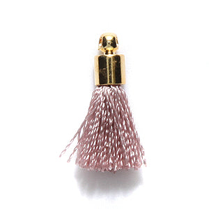 17TA193-G: Tassel Blush Thread GLD Cap 17mm 1PC