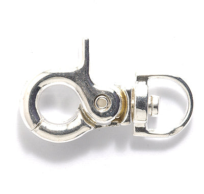 30FI647-S: Clasp Swivel Spring Clip Silver 18x30mm 1PC