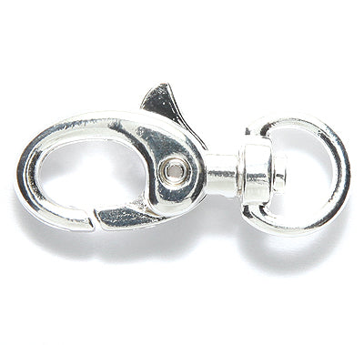 31FI647-S: Clasp Swivel Lobster Silver 12x33mm 1PC