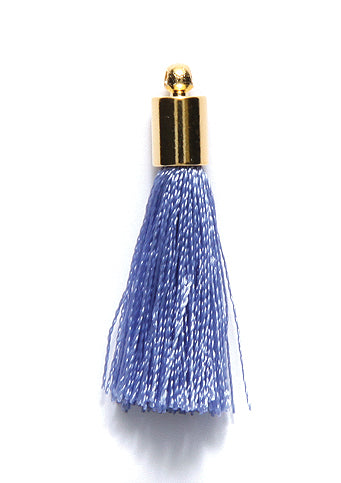 30TA173-G: Tassel Periwinkle Gold Cap 30mm 1PC