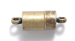 20FI154-AB: Magnetic Clasp Barrel ANT Brass 20mm-1SE