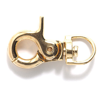 30FI647-G: Clasp Swivel Spring Clip Gold 18x30mm 1PC