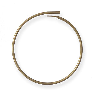 18FI56-G: Earring Hoop Gold Plate 3/4 Inch 8 Pairs