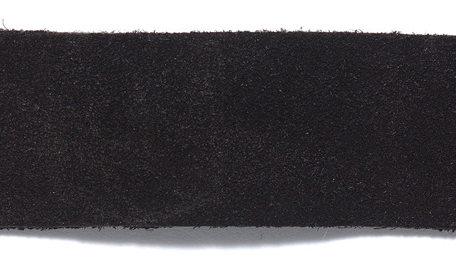 25SL109: Suede Lace Black 1 Inch 25mm 1 Yard - Piece