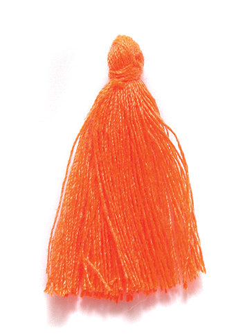 1TA134-C: Cotton Tassel Orange 1 Inch 20 Piece 1 Package