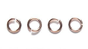 4FI221-RG: Jump Ring Rose Gold PLT 4mm 21ga 170p/7GM