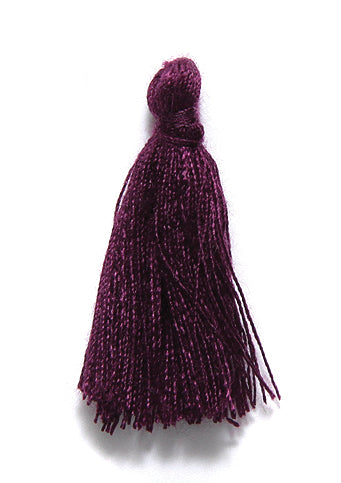 1TA198-C: Cotton Tassel Eggplant 1 Inch 20 Piece 1 Package