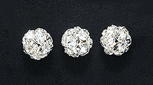 6CC212-BS: Preciosa R/S Ball Crystal Silver 6mm-24PC