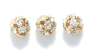 6CC212-BG: Preciosa R/S Ball Crystal Gold 6mm-24PC