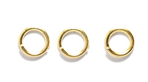 6FI221-G: Jump Ring Gold 5.5mm 21GA 116PC/7GM