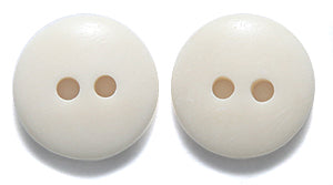 12BN114-BU: Bone WHT Button 12mm 2HOLE - 40PC