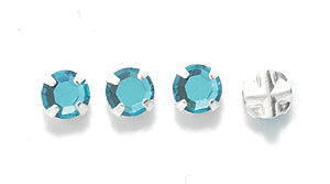 4RH285: Preciosa Viva Rosemontee Blue Zircon 4mm-144PC