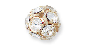 10CC212-BG: Preciosa R/S Ball Crystal Gold 10mm-18PC