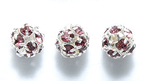 6CC298-BS: CZ R/S Ball Amethyst Silver 6mm-24PC