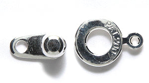 8FI155-SP: Clasp Ball & Socket 8mm Silver 4 Sets