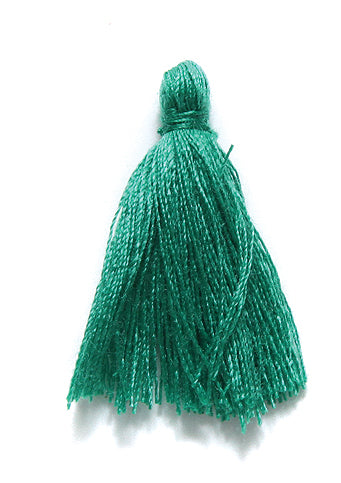 1TA186-C: Cotton Tassel Emerald Green 1 Inch 20 Piece 1 Package